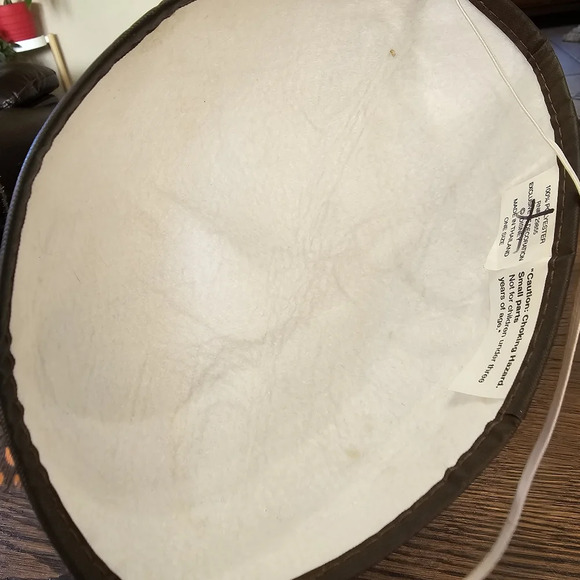 Disney Park Authentic Mickey Mouse Ear Hat Gold Sequins & Feather One Size - Picture 7 of 8